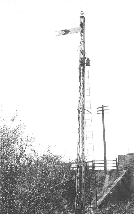 Photograph of what is believed to be one of the original E&WJR signals erected at Kineton station