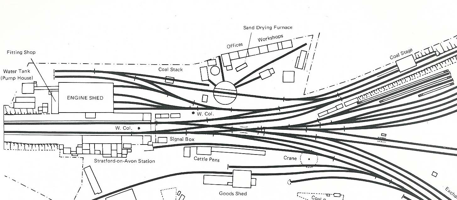 Stratford on Avon Shed: Close up of the 1949 Schematic 