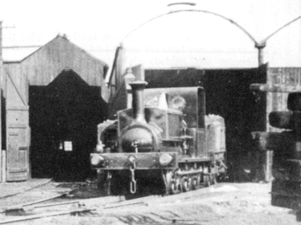 Close of showing E&WJR No 1, a Manning Wardle 0-6-ST, previously owned by contractors Crompton & Sons