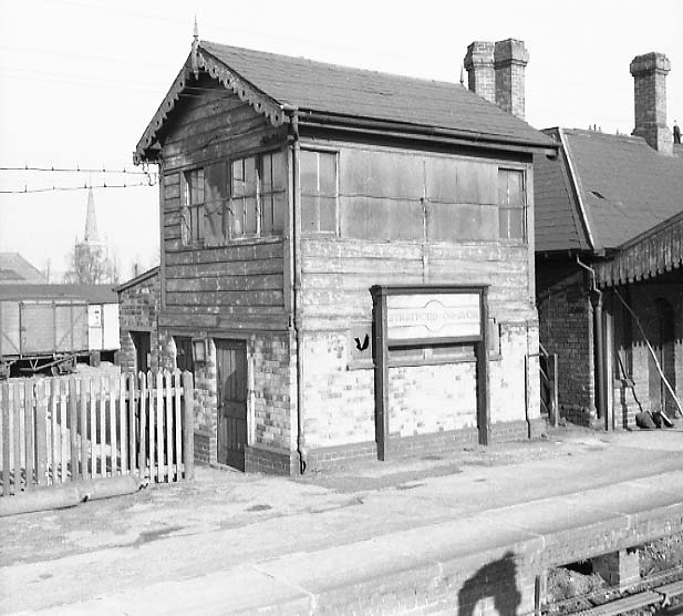 Another view of the original East & West Junction Railway signal box after the closure of the passenger station