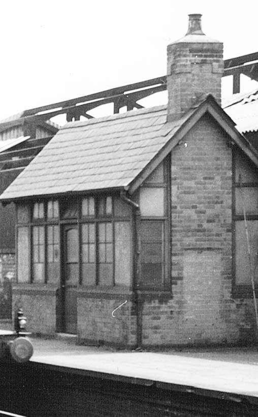 The small brick built passenger waiting room located on Stratford Old Town's down platform
