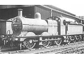 Ex-LMS 4F 0-6-0 No 43822 fully coaled and watered for its next trip stands at Stratford upon Avon shed on 6th April 1952