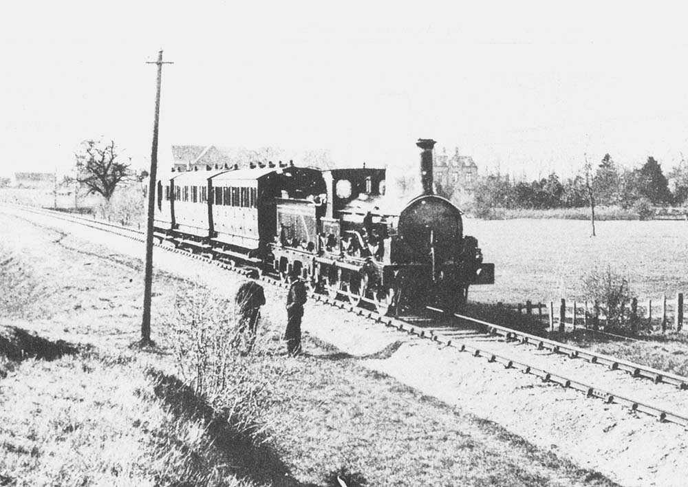 E&WJR 0-6-0 No 2 approaches Clifford Chambers after leaving Stratford on Avon station