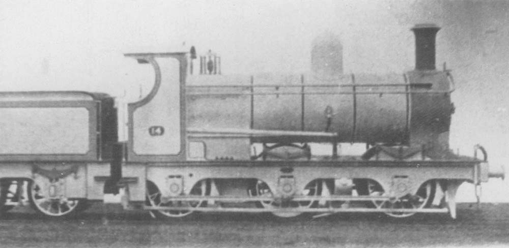 An official works photograph of E&WJR 0-6-0 No 14 prior to it being delivered to the railway