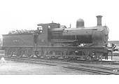 Ex-E&WJR 0-6-0 No 18 now carrying SMJ livery, stands opposite Stratford upon Avon's goods yard