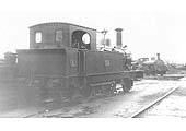 E&WJR 2-4-0T No 6 stands outside Stratford upon Avon shed prior to being reboilered in 1907-8