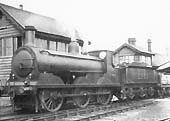 Ex-LBSCR 0-6-0 Stroudley 'C1' class, now  LMS No 2303, running wrong road in Stratford on Avon goods yard
