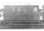 SMJ Goods brake van No 31  one of ten such vehicles known to be in service in January 1916