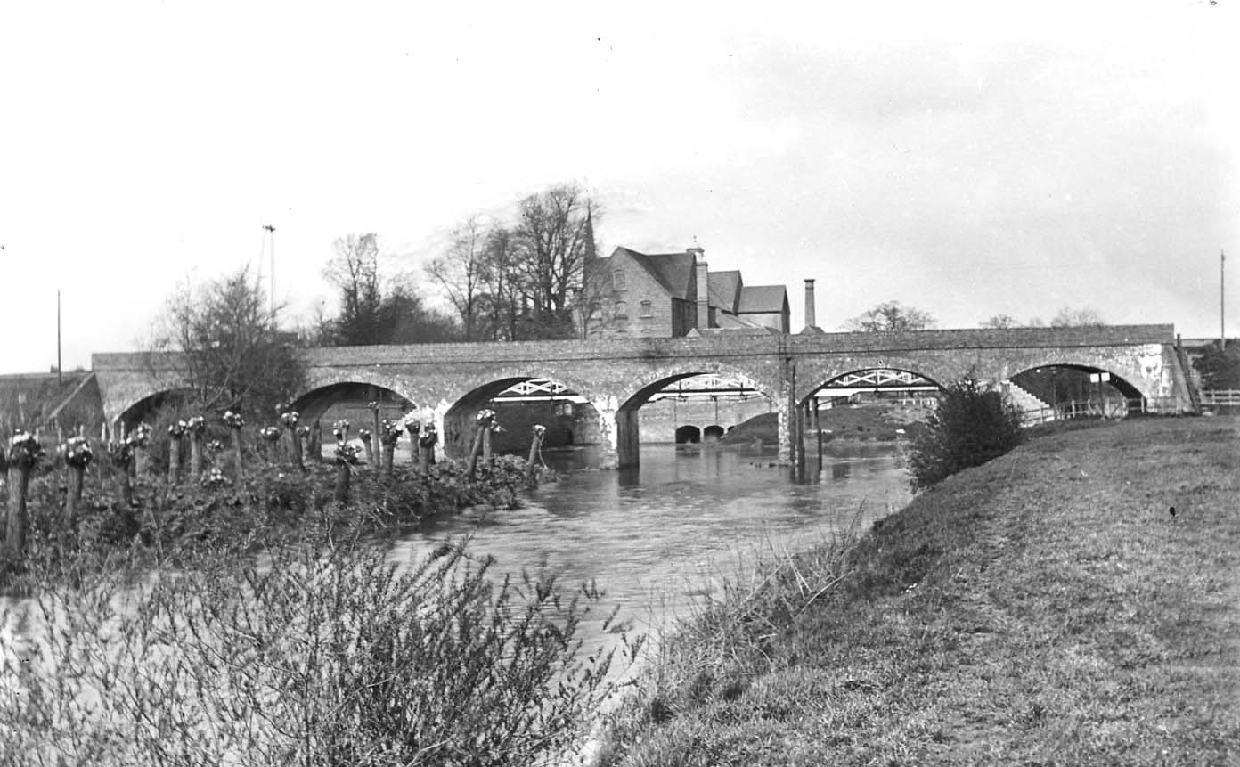 The Avon Bridge built by the East & West Junction Railway downstream of Lucy's Mill, Stratford upon Avon