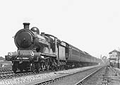 Ex-Great Central 4-4-2 Class C4/4 No 5264 passes Willoughby cabin on an up express service circa 1928