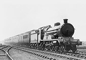 Ex-Great Central 4-4-2 Class C4/2 No 6094 passes through Braunston & Willoughby on an up express service circa 1928