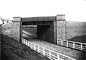 View of the plate girder underbridge which carried the Great Central's Main Line over a public road