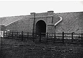 A brick arch occupation underbridge which carried the London Extension over a farm track near Wolfhampton