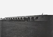 View of Willoughby Viaduct after it had been completed and with embankments being near complete on either side