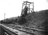 View of one of the large square head frame used during the construction of the Catesby tunnel