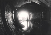 Looking north along the inside of the northern section of Catesby tunnel to the mouth of the portal