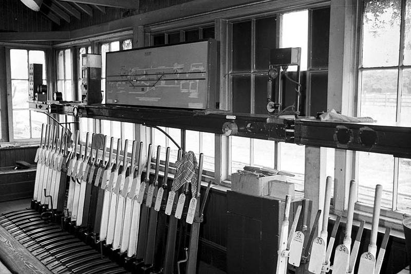 Another internal view of Rugby Station Signal Cabin seen shortly after the through line to London and Sheffield was closed