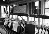 Another internal view of the Signal Cabin shortly after the through line to London and Sheffield was closed