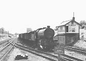 Ex-LNER B16/3 4-6-0 No 61444 is working back to York from Woodford Halse on a Type 3 service in 1962