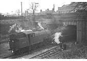 Another view of British Railways built L1 2-6-4T No 67767 and Austerity 2-8-0 No 90697