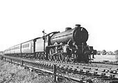 LNER 4-6-0 Class B17/4 No 2861 'Sheffield Wednesday' coasts past without a breath of steam circa 1946