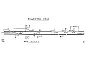 A 1946 Signalling Diagram for Staverton Road Signal Cabin showing only thirteen levers of the twenty-lever frame were actually used
