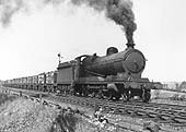Ex-ROD 2-8-0 Class O4/3 No 6316 is seen working hard at the head of a long coal train circa 1946