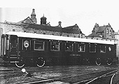 A Pullman coach manufactured in 1910 for the South Eastern and Chatham Railway is photographed in the works� sidings