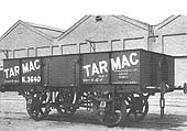 A BRC & WC low sided, 10 ton, open wagon with �Butterley Patent Steel Bodies� for Tarmac Limited in 1925