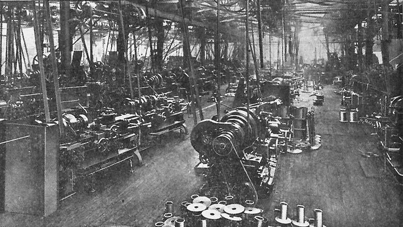 The fourth of eight photographs showing inside the factory of the Birmingham Railway and Carriage Co Ltd
