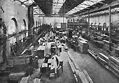 The seventh of eight photographs showing inside the factory of the Birmingham Railway and Carriage Co Ltd