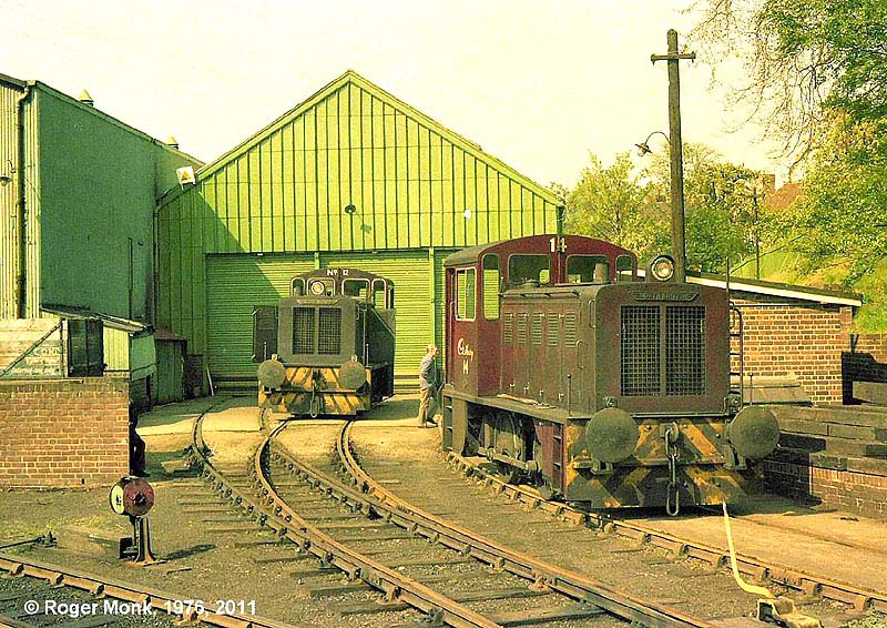 Nos 12 & 14, two of Cadbury's four North British Locomotive Company diesel locomotives which replaced steam