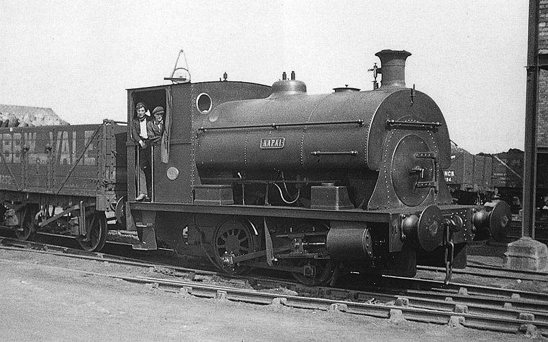 Peckett 0-4-0ST Works No 1532 'Kapai' is seen shunting in the yard at Pooley Hall Colliery circa 1948