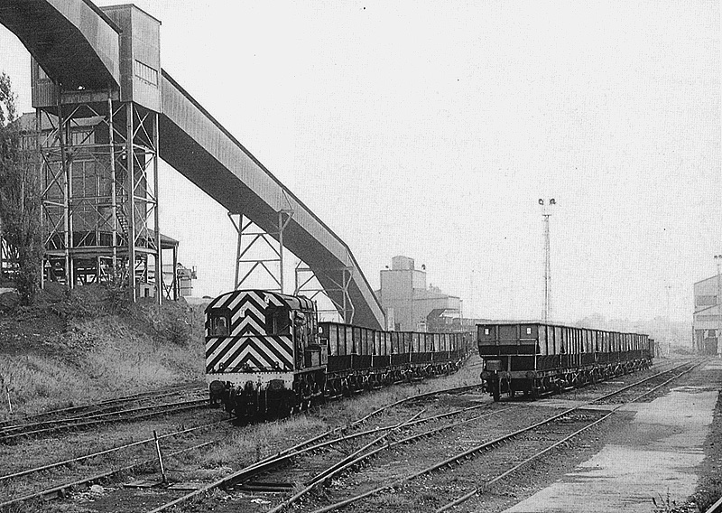 British Rail 0-6-0 Class 08 No 8920 is seen shunting at Coventry Homefire Plant on 28th September 1983
