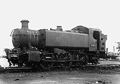 British Railways built 0-6-0T No 1501 is seen in steam whilst standing on the roads outside of Coventry Colliery's shed
