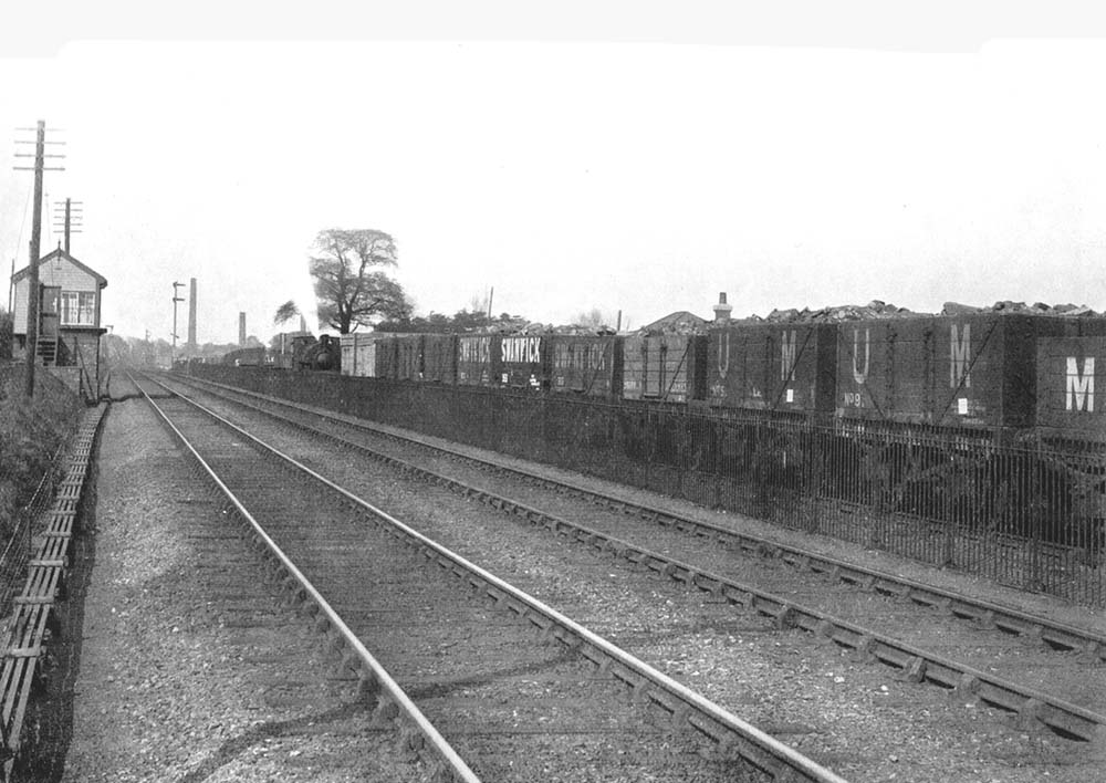 Looking towards Nuneaton with Coventry Gas Works sidings to the right of the photographer located on the up line circa 1910