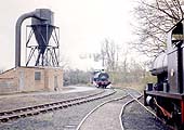Peckett 0-4-0ST No 1722 'Rocket' approaches Foleshill shed and the photographer on 8th April 1972