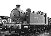 Robert Stephenson & Hawthorns 0-6-0T No 7 is seen at Hams Hall Power station on 10th April 1965