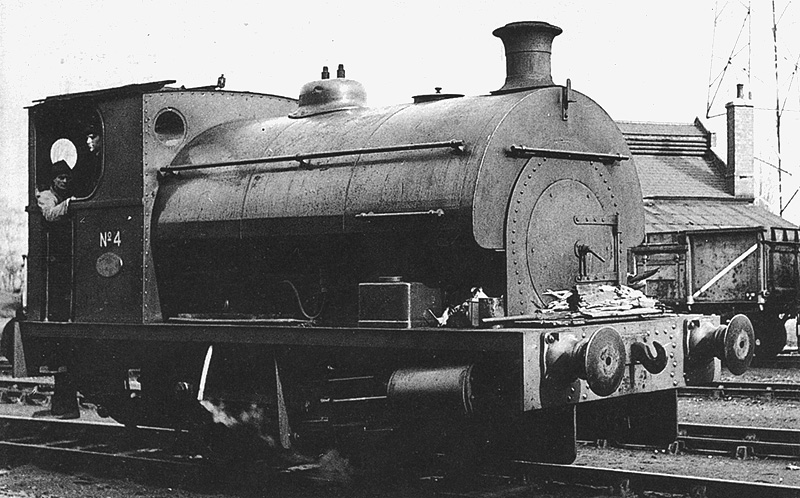 Peckett Class 0-4-0ST No 4 is seen resting between duties at Hams Hall Power Station on 10th April 1965