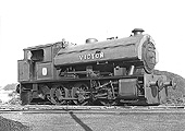 Bagnall 0-6-0ST Works No 2996 'Victor' stands out of steam at Austin Motors Longbridge factory in 1963