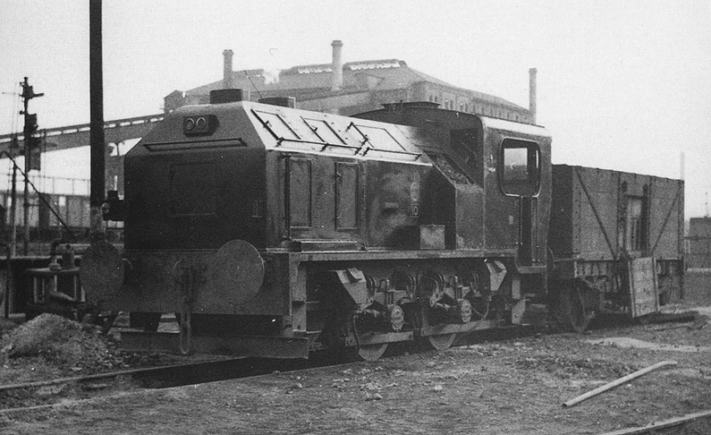 Sentinel 0-4-0 Works No 9617 is seen shunting wagons at Nechells Gas Works on 28th February 1959