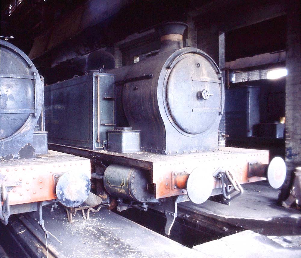 Inside of Hams Hall loco shed showing two of the RSHN tanks with a third in the background in November 1971