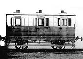 West Midland Railway four-wheel standard gauge Composite Coach No 134 built by Joseph Wright & Sons