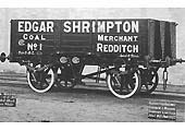 Edgar Shrimpton Coal Merchant, Redditch No 1 Wagon built by GRC&W Co