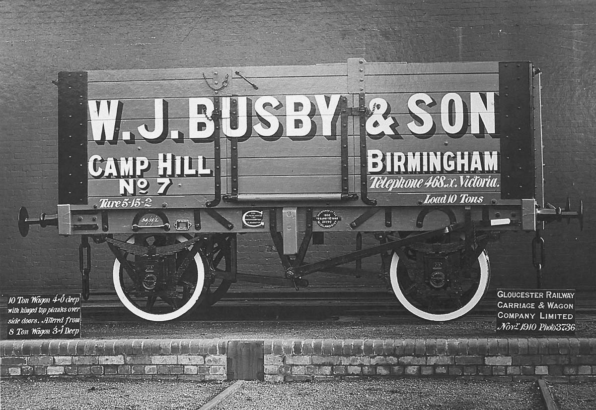 WJ Busby & Son of Camp Hill Wagon No 7 built by Gloucester RC&W Company