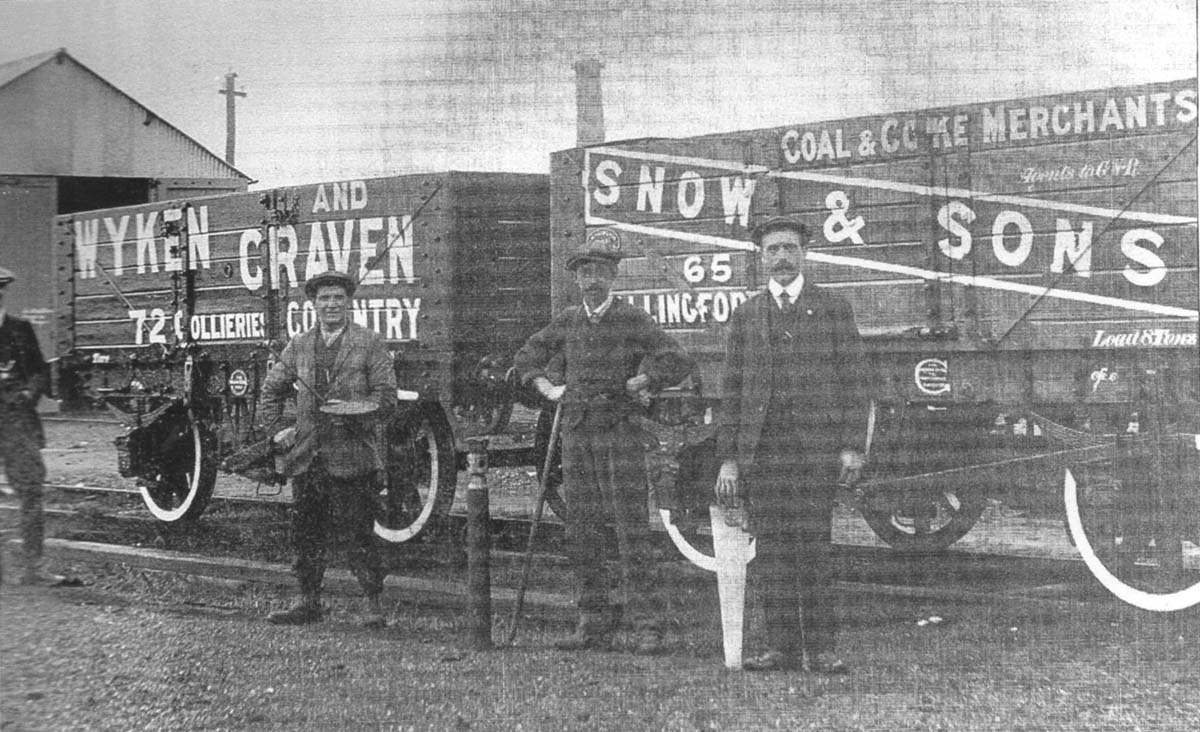 The only surviving photograph of a Wyken and Craven Colliery wagon seen at an unknown location