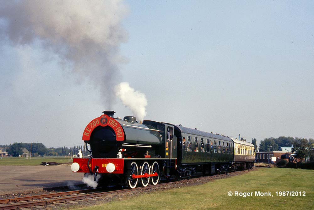 Army 98 working round the depot on passenger trains