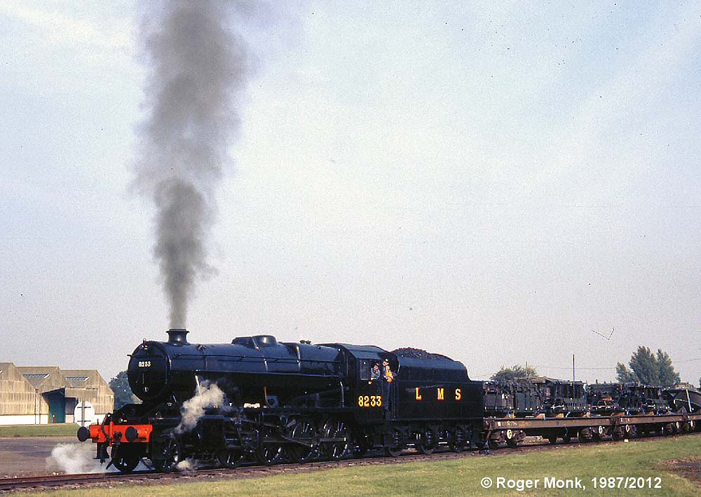 LMS 2-8-0 8F No 8233 on demonstration freight duty
