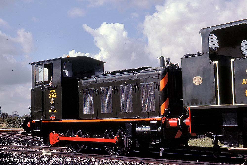 Army 232 � a well kept 0-4-0D built by Drewry Car/Vulcan Foundry in 1945