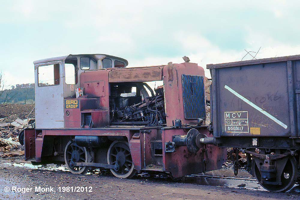 Bird's working loco in 1981 � former BR D2857 (02 class) built by the Yorkshire Engine Co. (2816/60) � remarkably this loco survived until 1992